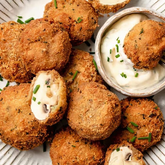 Breaded Mushrooms.