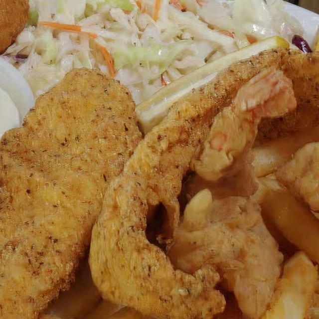 Shrimp & Fish Chips.