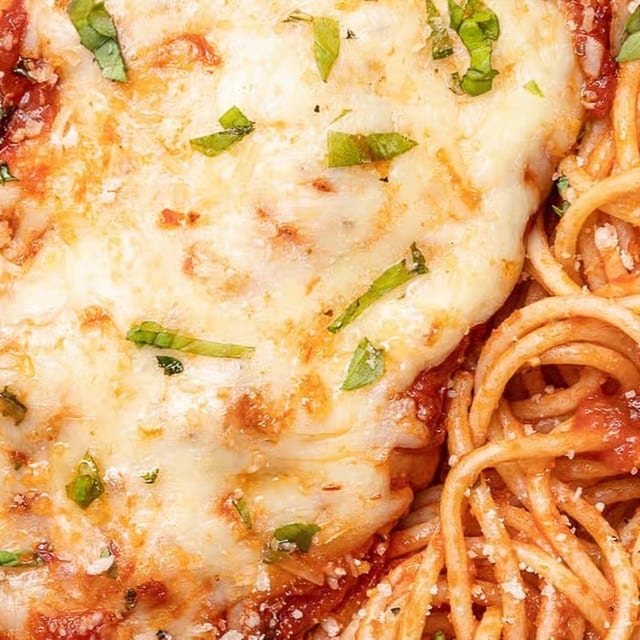 Chicken Parmesan Pasta.