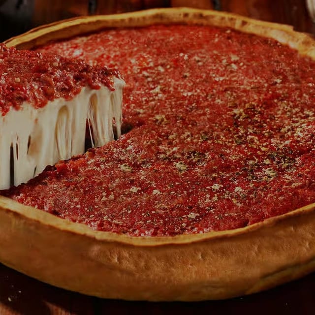 Cheese Stuffed Pizza.
