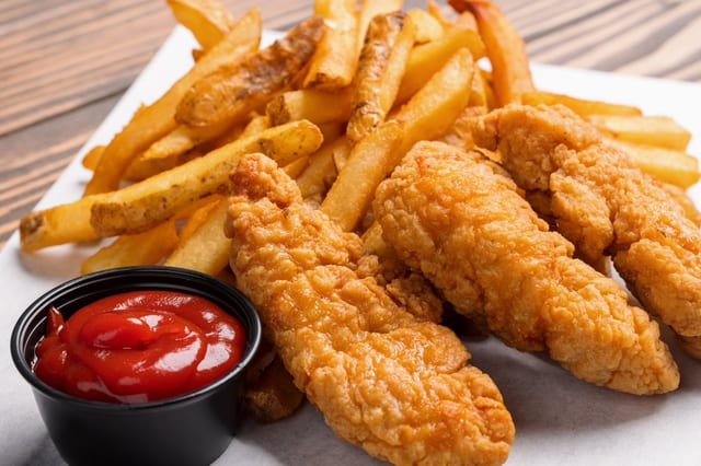 Chicken Tender Dinner.