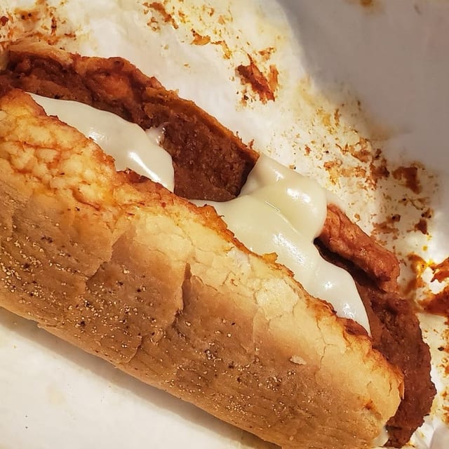 Breaded Steak Sandwich.